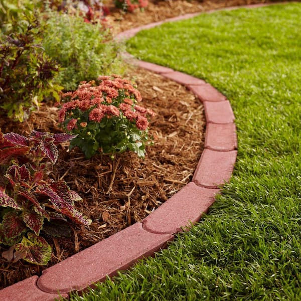 12 in. Red Anchor Edger Concrete Bullet Edger