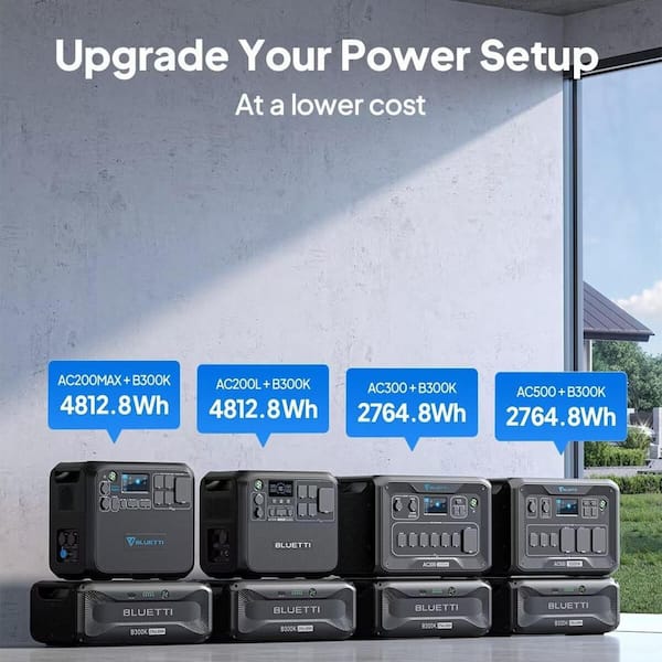 BLUETTI 2764Wh LiFePO4 Push Button Start Expansion Battery