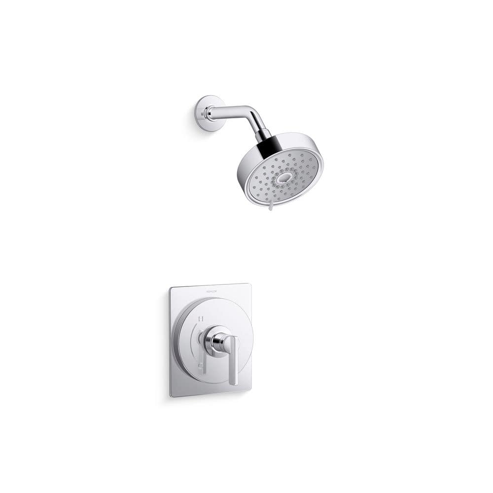 Polished Chrome Wall Mounted Shower Trim Kit