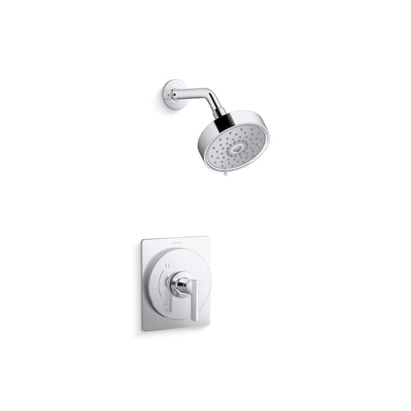 KOHLER Castia By Studio McGee Rite-Temp Shower Trim Kit 2.5 GPM in Polished Chrome