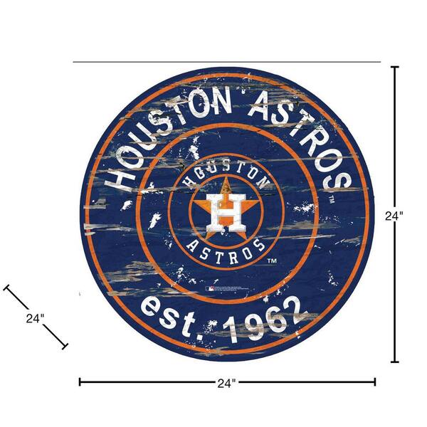 Houston Astros MDF Wood Wall Art