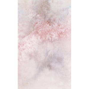Pink 3-Dimensional Cloud in the Sky Printed Non-Woven Paper Non-Pasted Textured Wallpaper L: 8' 8" x W: 146"