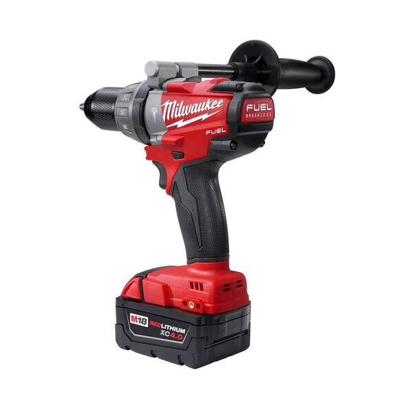 Milwaukee - M18 FUEL 18-Volt Lithium-Ion Brushless 1/2 in. Hammer Drill/Driver Compact Battery Kit