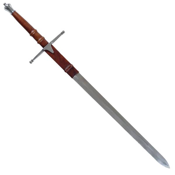 Trademark Stainless Steel William Wallace Medieval Sword w/Sheath Silver