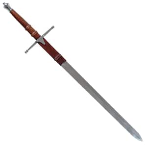 Stainless Steel William Wallace Medieval Sword w/Sheath Silver