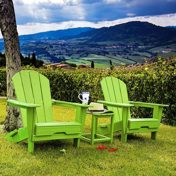 Sudzendf Light Green HDPE Outdoor Patio Adirondack Chair 1 Piece 2024 6 26 15
