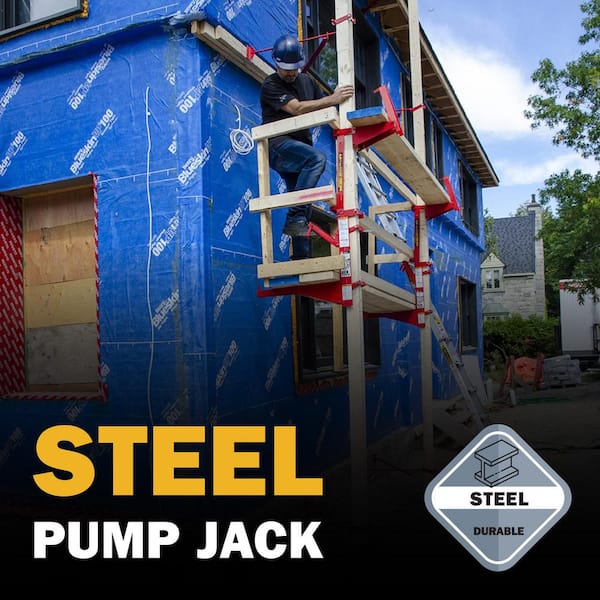 MetalTech Steel Pump Jack Scaffolding System with Workbench Kit