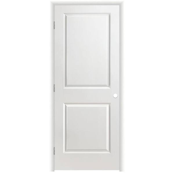 Masonite 32 in. x 80 in. 2-Panel Right-Handed Primed Composite Hollow Core Single Prehung Interior Door 4-9/16 in. Split Jamb