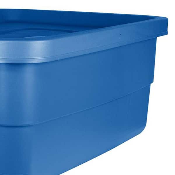 Rubbermaid Roughneck Tote 18 Gallon Storage Container, Heritage Blue (6  Pack), 1 Piece - Kroger