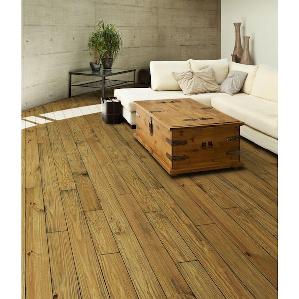 CENTURY FLOORING Honey Dew Pine 3/4 in. T x 5-1/8 in. W Hand