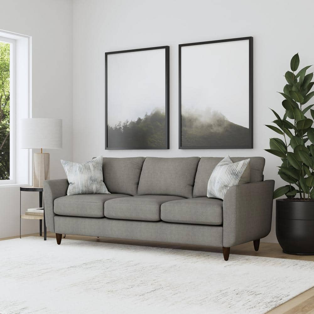 Lewis Curved Arm Sofa Grey