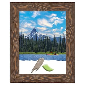 Bridge Brown Wood Picture Frame Opening Size 18x24 in.