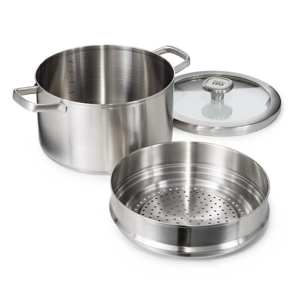 BergHOFF Graphite 3-Piece Recycled 18/10-Stainless Steel Steamer Set