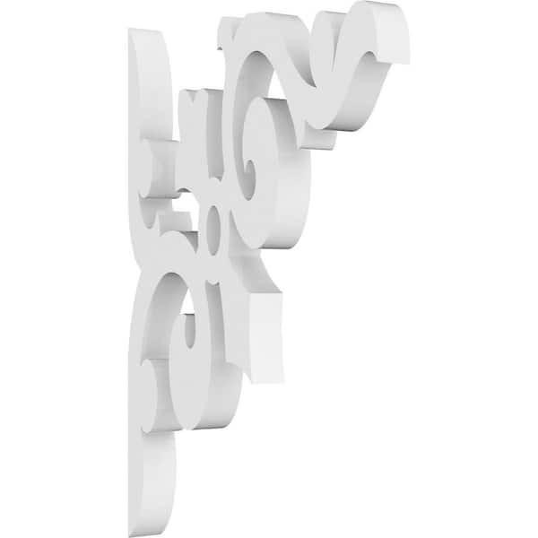 Ekena Millwork 5/8 in. W x 7 in. H x 4-1/2 in. D PVC Whitman Bracket