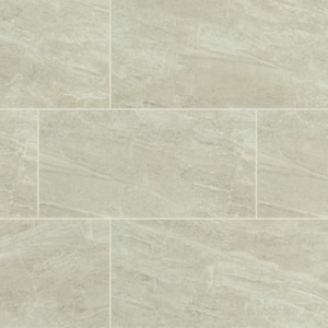 Sable Gray 12 in. x 24 in. Polished Porcelain Stone Look Floor and Wall Tile (16 sq. ft./Case)