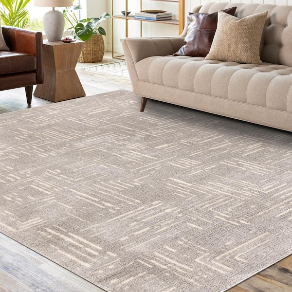 Concord Global Trading Urban Chic Gray 8 ft. x 10 ft. Contemporary