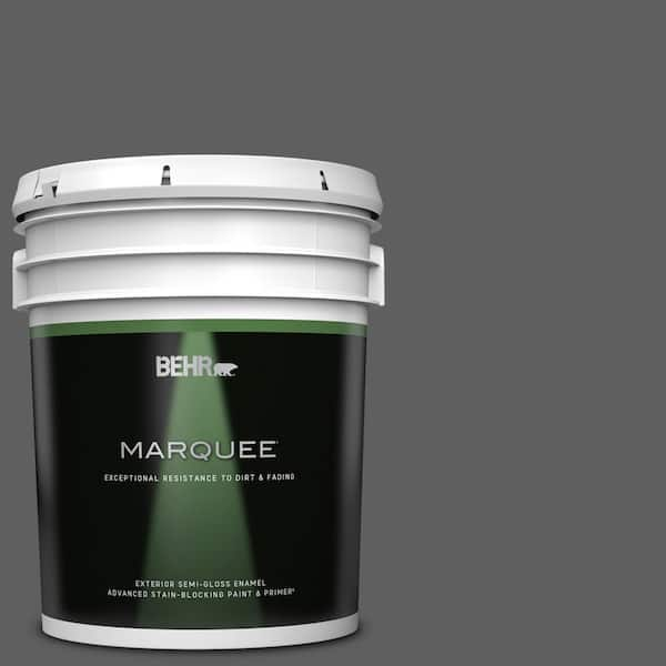 BEHR MARQUEE 5 gal. #T17-10 Shades On Semi-Gloss Enamel Exterior Paint & Primer