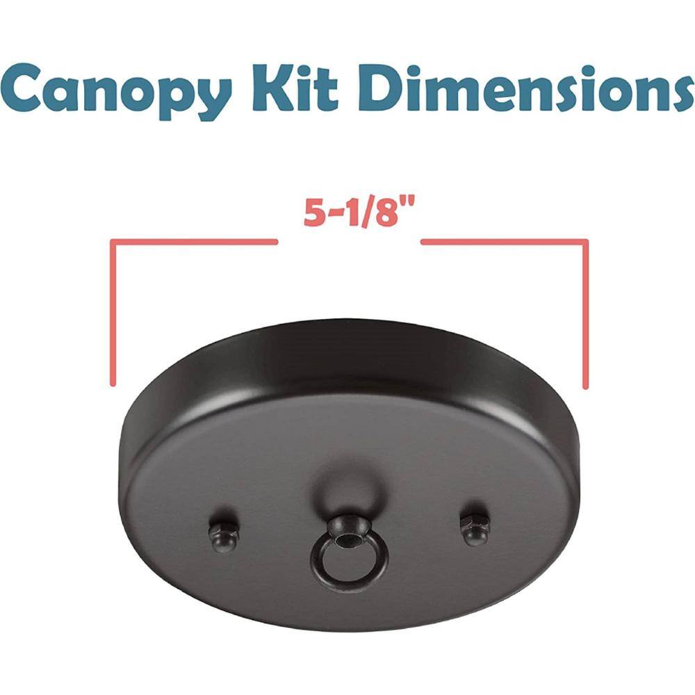 Oil Rubbed Bronze Contemporary Chandelier Canopy Kit