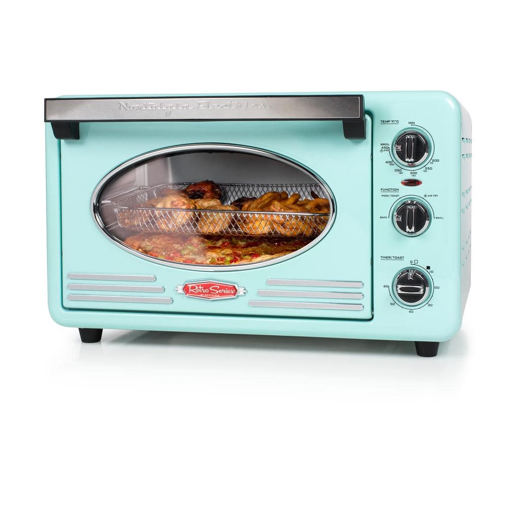 Nostalgia 12 Slice Retro Convection Toaster Oven Aqua