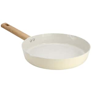 Marbleton Ceramic Nonstick Alumium 11 in. Frying Pan in Cream