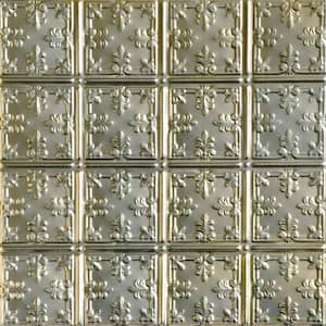 Florentine Gold Nugget 2 ft. x 2 ft. Decorative Tin Style Nail Up Ceiling Tile (48 sq. ft./Case)