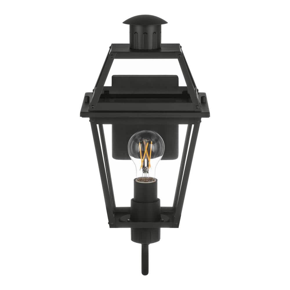 Newberry 17.75 in. Matte Black Finish Hardwired Outdoor Wall Lantern Sconce with Clear Glass price history on PriceWatchPro