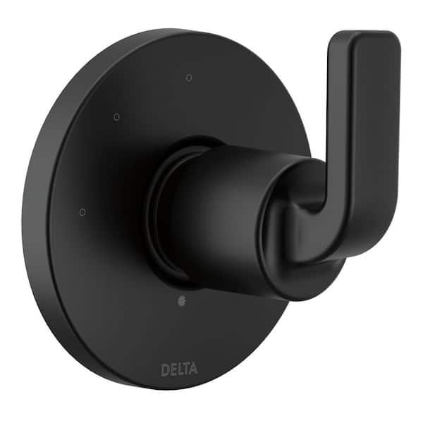 Delta Lineax 6-Setting 1-Handle Diverter Trim Kit in Matte Black