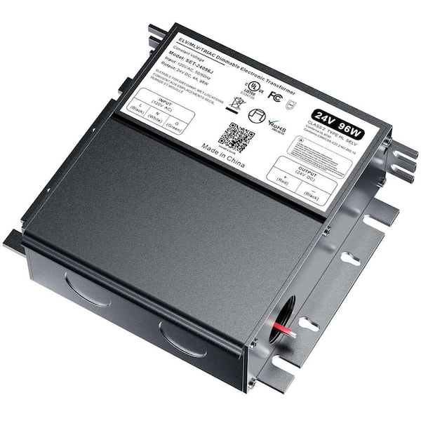 Dimmable LED Driver 96W 24V Triac ELV MLV AC to DC Power Supply for LED Strip Light Constant Voltage Projects Class 2