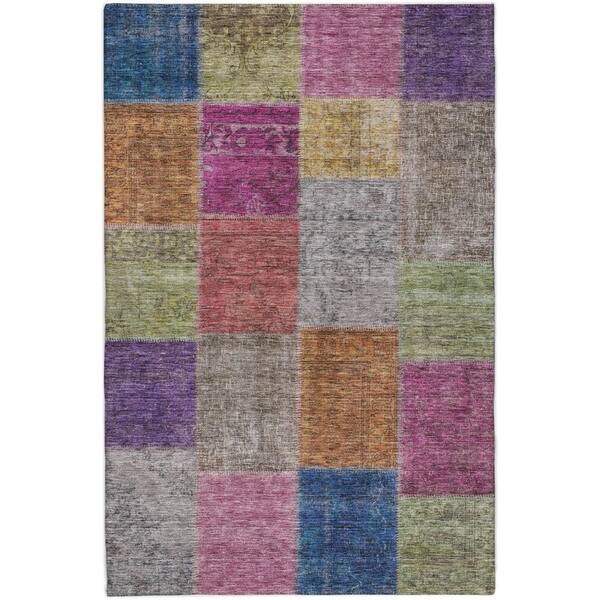 Dream Shag Premium Machine Washable Abstract ADS663 Copper 10 ft. x 14 ft. Area Rug