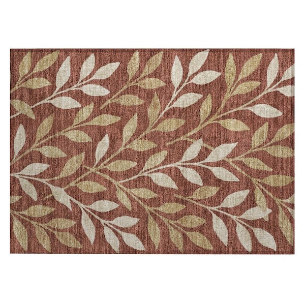 Chantille Machine Washable Indoor/Outdoor Abstract ACN3033 Garnet 2 ft. x 3 ft. Accent Rug