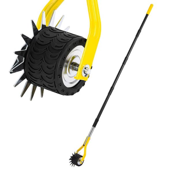 Manual Edger Lawn Tool 75 in. Hand Edger for Lawn with Extra-Wide Wheel Ideal Wheel Rotary Edging Tool for Sidewalk
