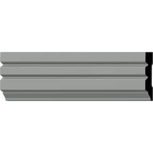5/8 in. x 4 in. x 94-1/2 in. Polyurethane Fluted Panel Window and Door Casing Moulding