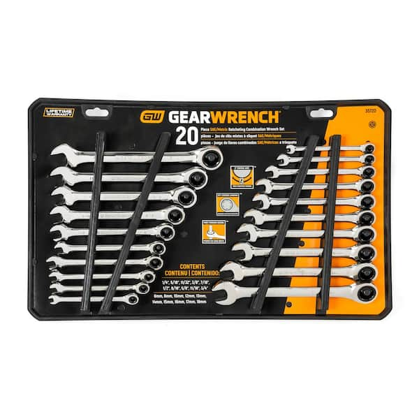 GEARWRENCH 72-Tooth 12 Point SAE/Metric Combination Ratcheting