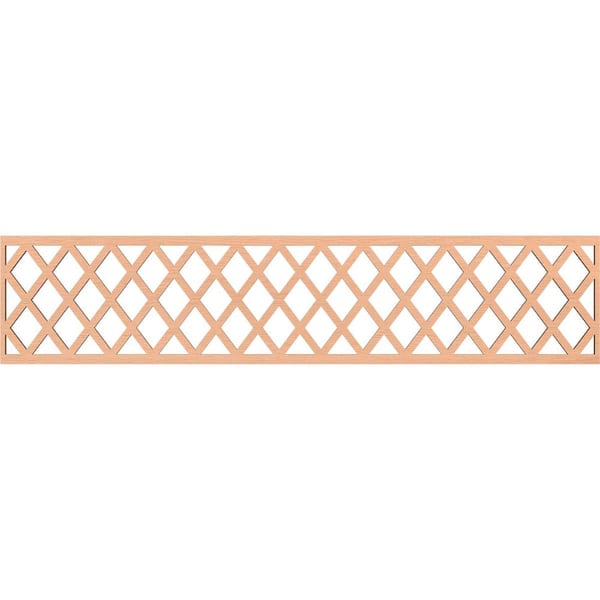 Ekena Millwork Manchester Fretwork 0.25 in. D x 46.75 in. W x 10 in. L Alder Wood Panel Moulding