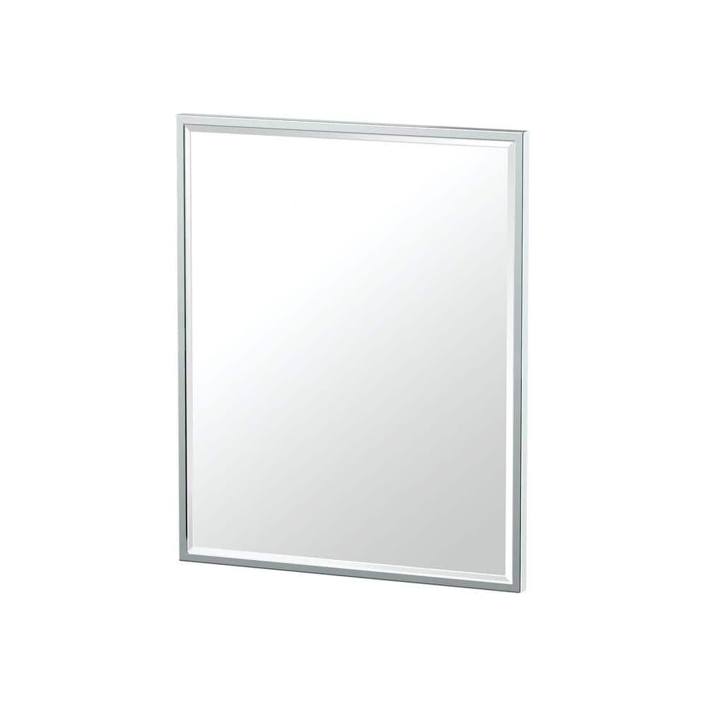 Polished Chrome Rectangular Wall Mount Mirror