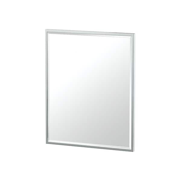 Gatco Flush Mount 25 in. x 20.5 in. Framed Rectangle Mirror in Chrome
