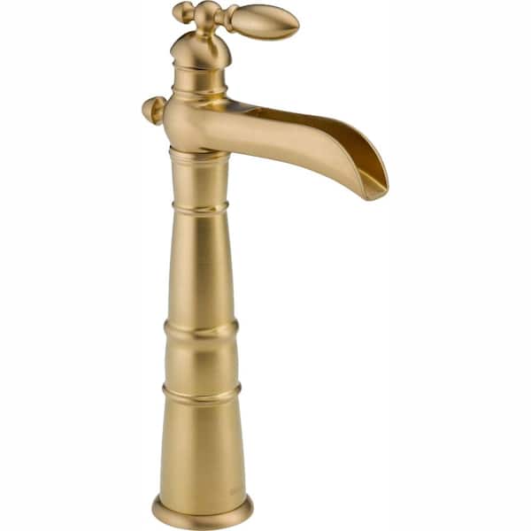 Delta Victorian Single Hole Single-Handle Vessel Bathroom Faucet in Champagne Bronze