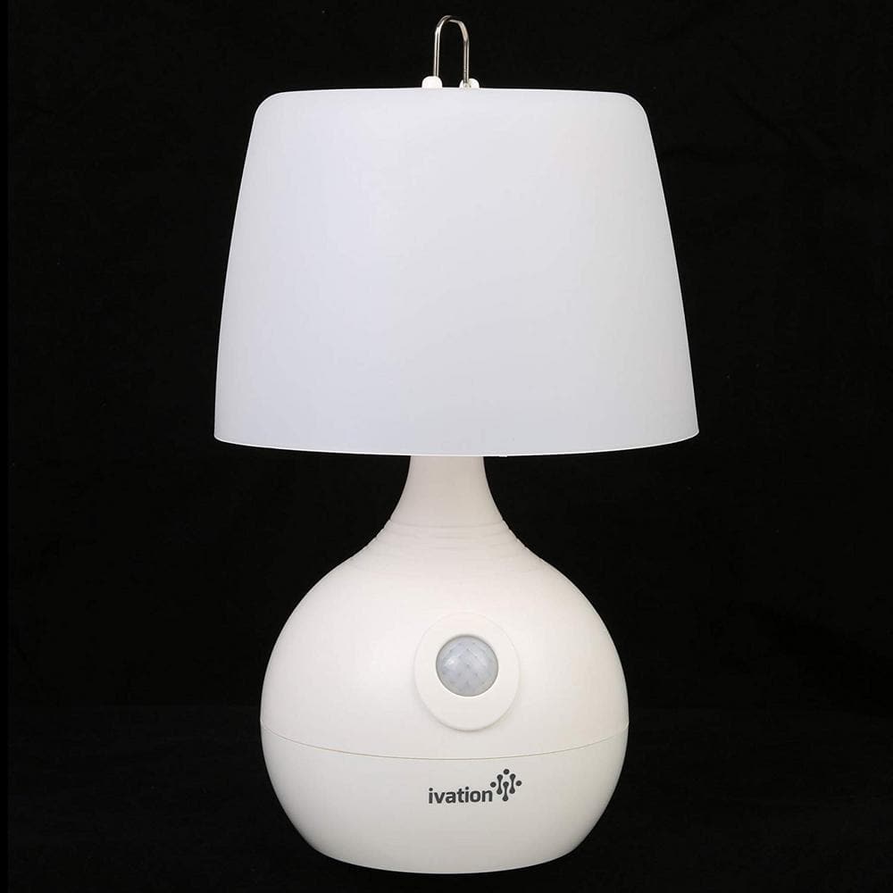 White Cordless Adjustable LED Motion Sensing Table Lamp