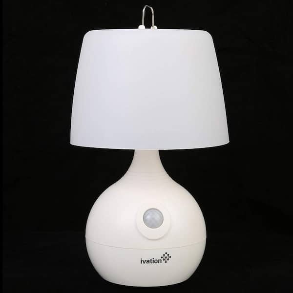 Ivation 9 5 In White Battery Operated, Are There Battery Operated Table Lamps