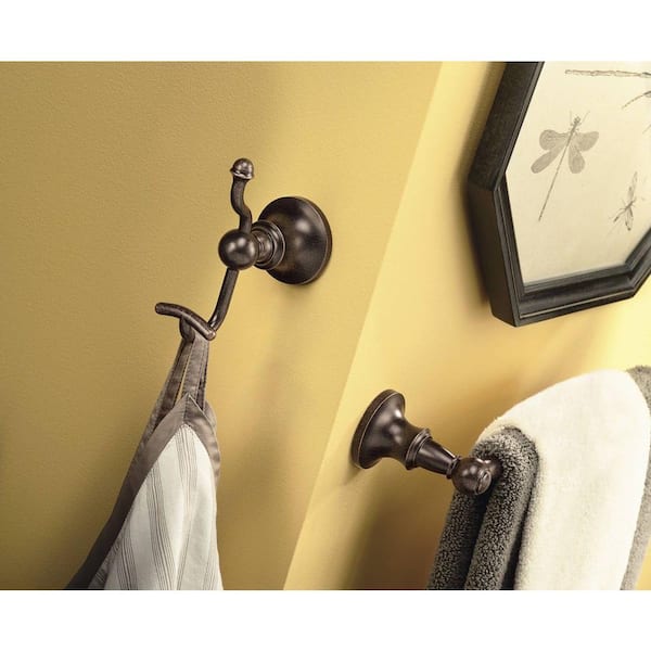 MOEN Vale Double Robe Hook in Chrome DN4403CH - The Home Depot