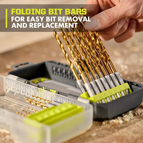 RYOBI Titanium Drill Bit Set (22-Piece) A972202 - The Home Depot