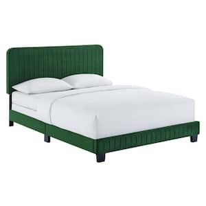 MODWAY Celine Emerald Channel Tufted Performance Velvet Full Bed  MOD-6331-EME - The Home Depot