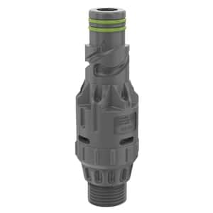 3/4 in. GHT Vacuum-Breaker Hose Connector for House Hydrants, Gray