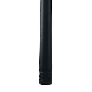 72 in. Matte Black Ceiling Fan Extension Downrod for Modern Forms or WAC Lighting Fans