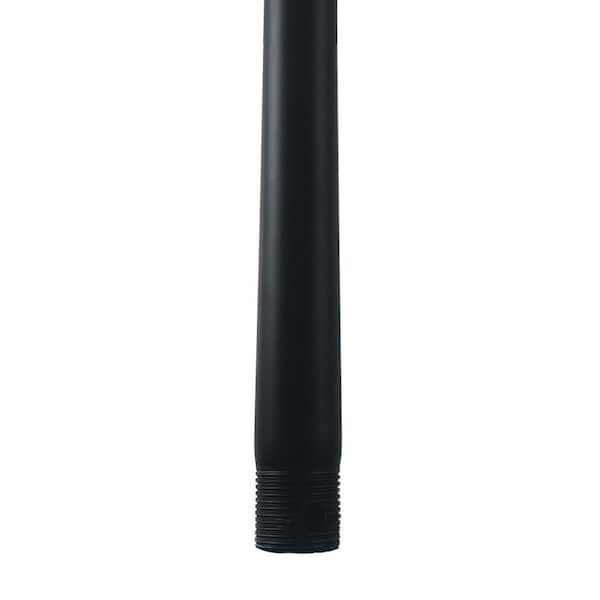WAC Lighting 12 in. Matte Black Ceiling Fan Extension Downrod for Modern Forms or WAC Lighting Fans