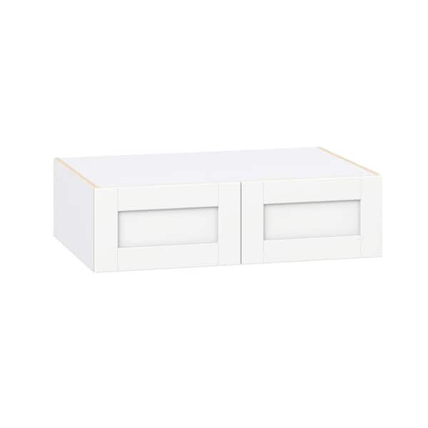 Milton 36 in. W x 24 in. D x 10 in. H Assembled Shaker Wall Bridge Kitchen Cabinet in Bright White