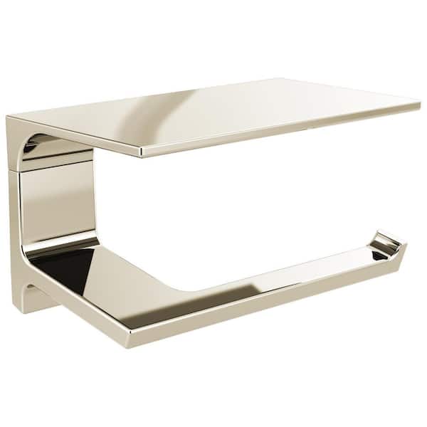 Pivotal Wall Mounted Toilet Paper Holder in Polished Nickel
