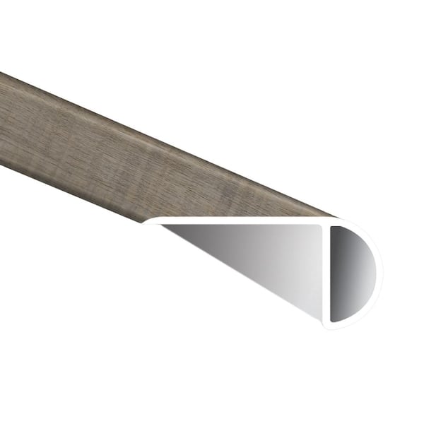 MSI Hickory Lake 1 in. T x 2.23 in. W x 94 in. L Luxury Vinyl Overlapping Stair Nose Molding