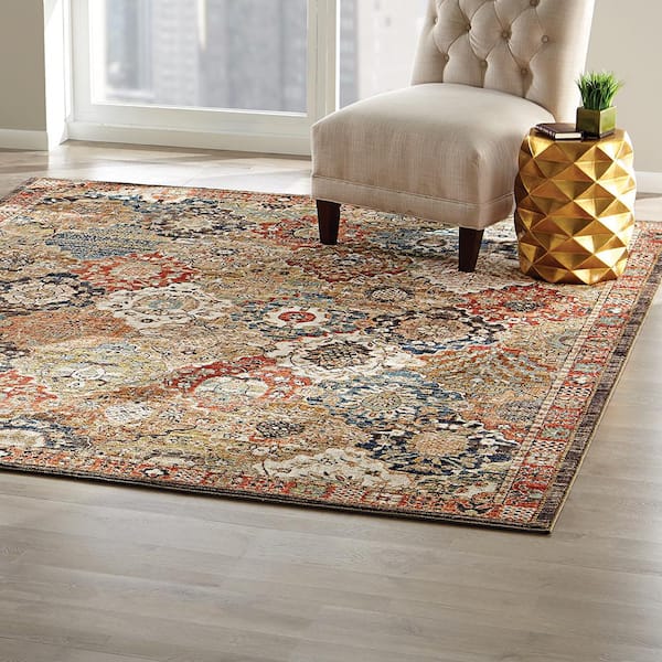 Patchwork Medallion Multi 2 ft. x 10 ft. Runner Rug