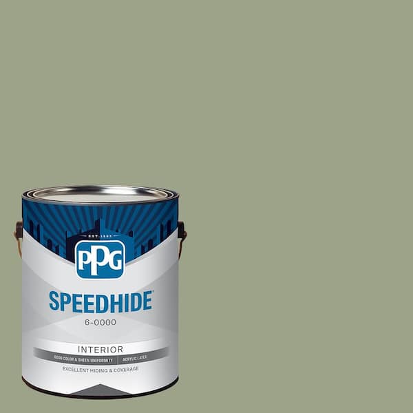 SPEEDHIDE 1 gal. PPG10304 Edamame Satin Interior Paint PPG10304SH1SA